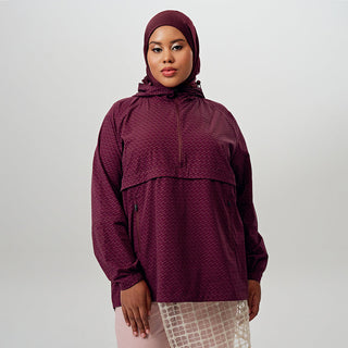 Printed Half Zip Parka - Monogram Jam