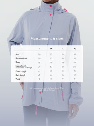 Lightweight Packable Parka - Cool Silver