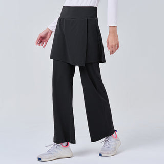Black TudungPeople active skirt pants for women, featuring comfortable, athletic-style apparel for active wear and casual outings.