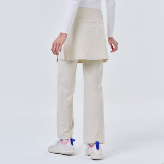 Eggshell active pants skirt by TudungPeople, made from comfortable athletic apparel fabric, designed for versatile activewear.