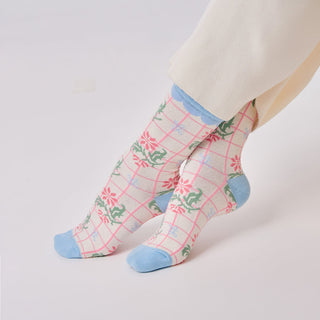Pink Cloud Crew Socks - Accessories - TudungPeople