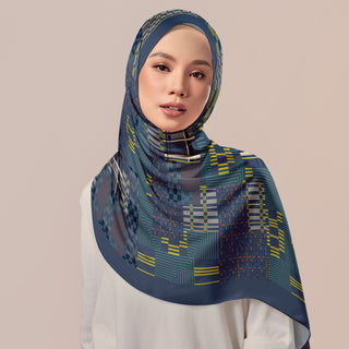 Sumi - Navy - Prints - TudungPeople