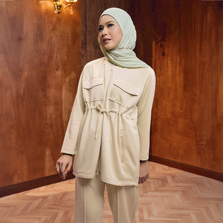 Adjustable Sweatshirt - Off White - Apparel - TudungPeople