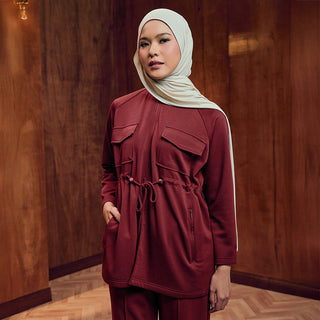 Adjustable Sweatshirt - Red - Apparel - TudungPeople