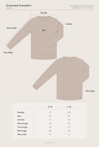Oversized Sweatshirt - Dark Brown