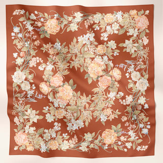 LE Batik Floral - Terracotta (SQ)