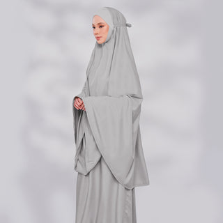 AMAN PRAYERWEAR - GREY (WITHOUT SEJADAH)