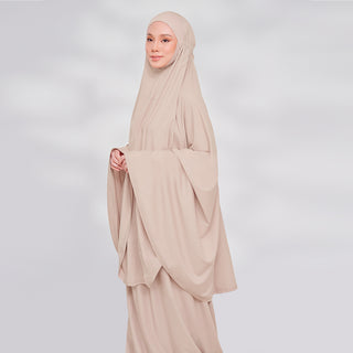 AMAN PRAYERWEAR - LATTE (WITHOUT SEJADAH)