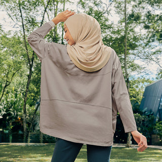 Athleisure : Oversized Top - Umber