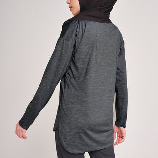NAJWA ACTIVE WEAR BLACK (TOP)
