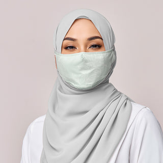 REUSABLE FACE MASK IN WARM SILVER